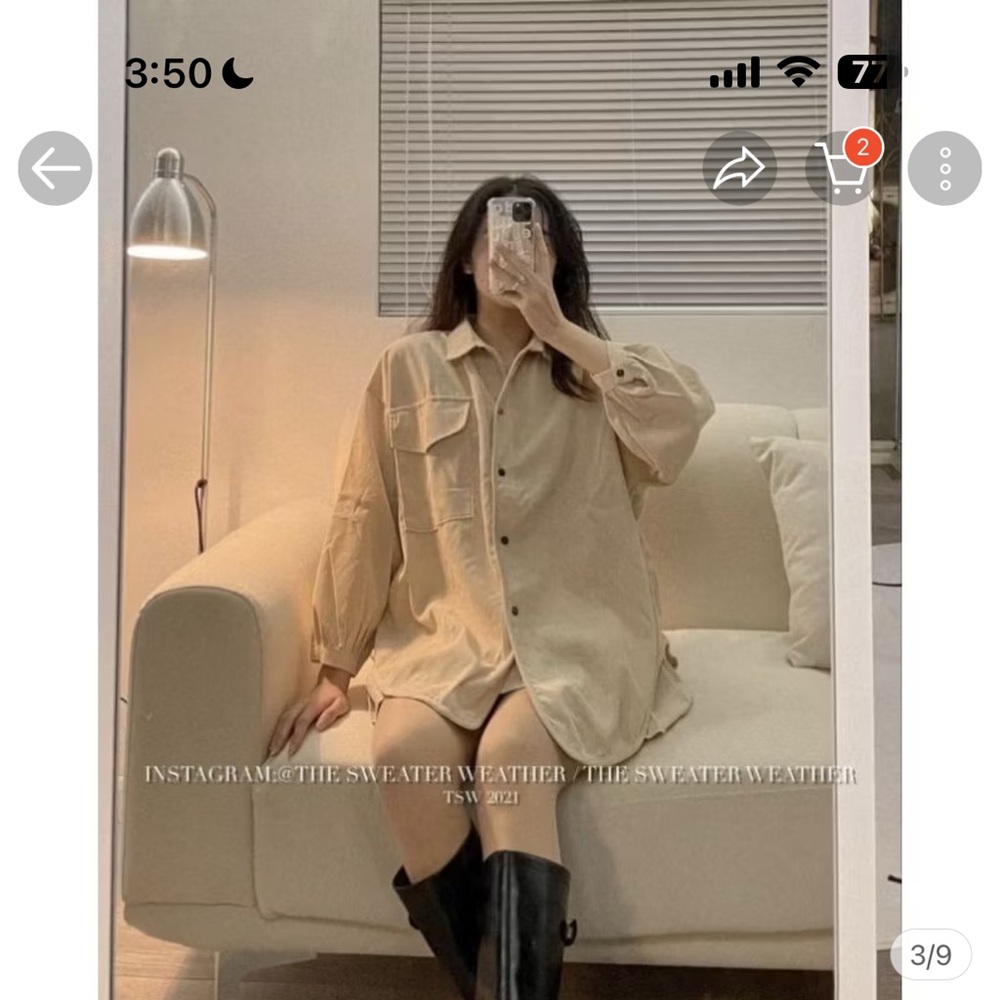 Beige blouse - unisex